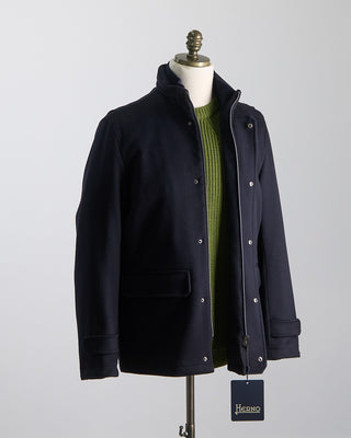 Herno Wool/Cashmere Field Jacket Navy 1231