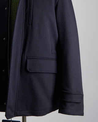 Herno Wool/Cashmere Field Jacket Navy 1237