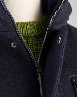 Herno Wool/Cashmere Field Jacket Navy 1240