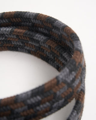 Andersons Braided Wool Multi Colour Stretch Belt Brown / Grey / Charcoal 901