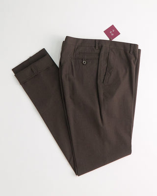 Echizenya Cotton Tech Herringbone Pant / Chocolate  2