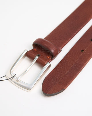 Custom Leather Bosca Pebble Grain Belt / Cognac 1 1