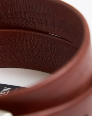 Custom Leather Bosca Pebble Grain Belt / Cognac 1 2