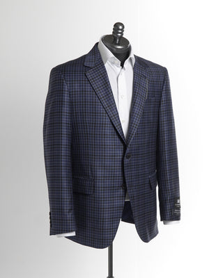 Coppley 'Gibson' Blue Wool Check Sport Jacket 