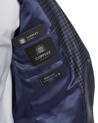 Coppley Blue Wool Check Sport Jacket 