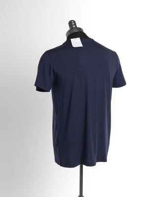 Micro Modal Basel Solid Navy Crew Neck T-Shirt