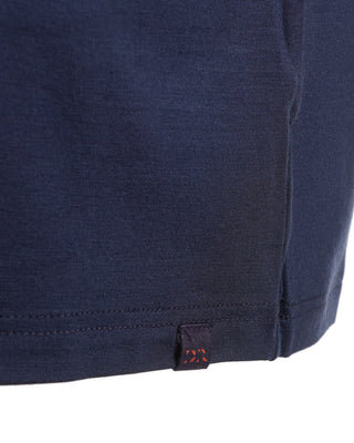 Micro Modal Basel Solid Navy Crew Neck T-Shirt