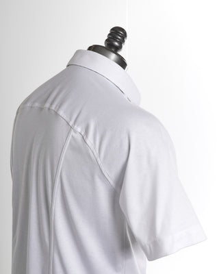 Desoto Short Sleeve Contrast Trim White Jersey Shirt 