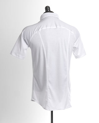 Desoto Short Sleeve White Jersey Stretch Shirt 