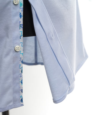 Desoto Blue Short Sleeve Contrast Trim Stretch Jersey Shirt 
