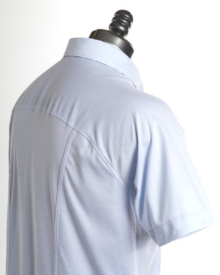 Desoto Light Blue Short Sleeve Contrast Trim Stretch Jersey Shirt 