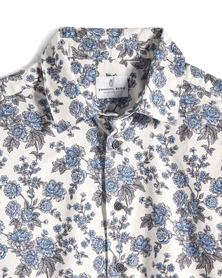 Emanuel Berg Printed Corduroy Sport Shirt 4771