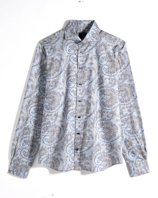 Emanuel Berg Paisley Flannel Twill Shirt 4777