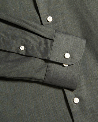 Eton Solid Signature Flannel Slim Shirt 4159