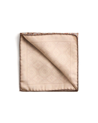 Eton Medallion Dyed Silk Twill Pocket Square 108