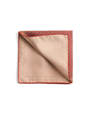 Eton Micro Floral Dyed Silk Twill Pocket Square 130