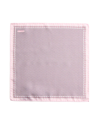 Eton Geometric Silk Twill Pocket Square 082