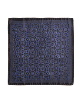 Eton Medallion Woven Silk Pocket Square 087