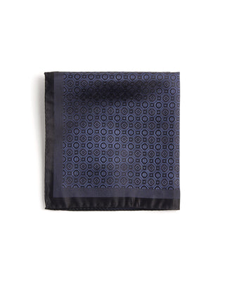 Eton Medallion Woven Silk Pocket Square 088