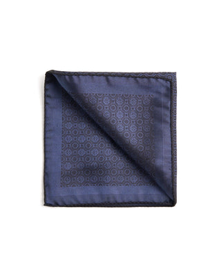 Eton Medallion Woven Silk Pocket Square 089