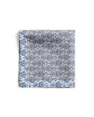 Eton Floral Silk Twill Pocket Square 097