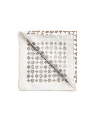 Eton Medallion Silk Twill Pocket Square 123