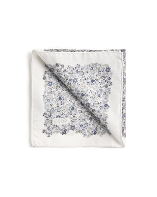 Eton Floral Silk Twill Pocket Square 111