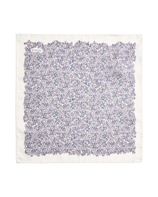 Eton Floral Silk Twill Pocket Square 134