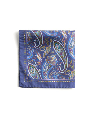 Eton Paisley Silk Twill Pocket Square 147