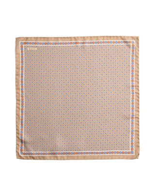 Eton Floral Silk Twill Pocket Square 116