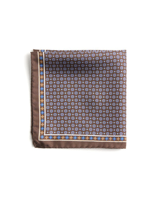 Eton Floral Silk Twill Pocket Square 139