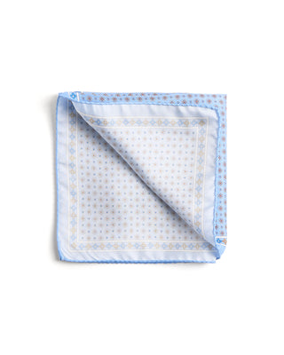 Eton Floral Silk Twill Pocket Square 133