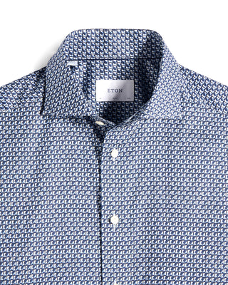 Eton Geometric Signature Twill Shirt 4102