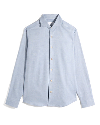 Eton Solid Flannel Shirt 2556