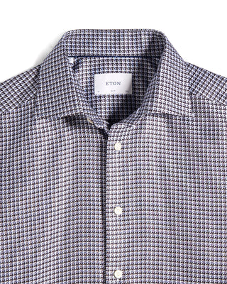 Eton Check King Twill Shirt 4087
