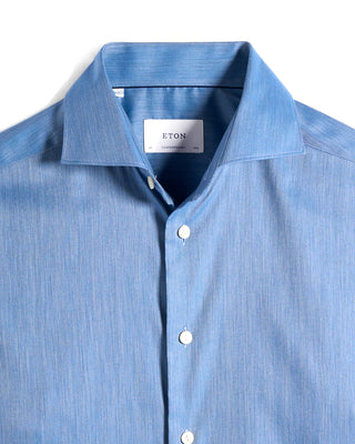 Eton Solid Signature Flannel Contemporary Shirt 4073