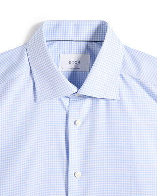 Eton Check Twill Contemporary Shirt 858