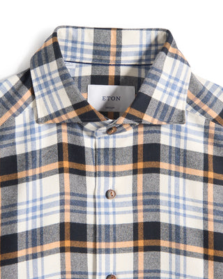 Eton Plaid Check Flannel Shirt 862