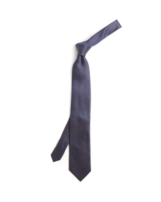 Eton Micro Geometric Woven Silk Tie 198