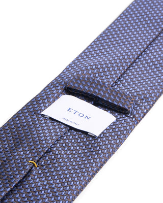 Eton Micro Geometric Woven Silk Tie 247