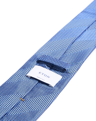 Eton Herringbone Woven Silk Tie 254