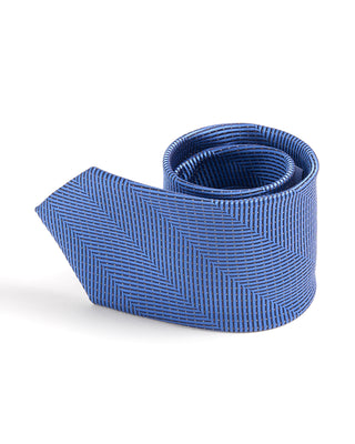 Eton Herringbone Woven Silk Tie 255