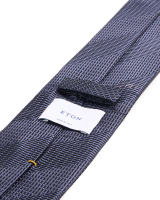 Eton Herringbone Woven Silk Tie 252