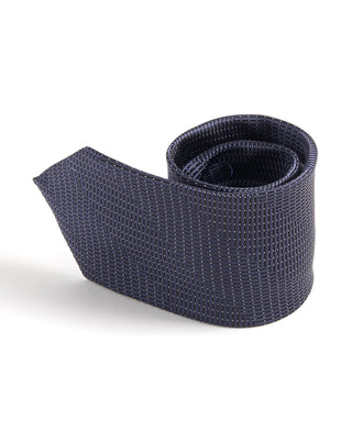 Eton Herringbone Woven Silk Tie 253