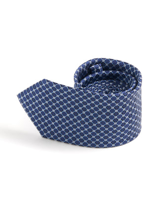 Eton Geometric Woven Silk Tie 280