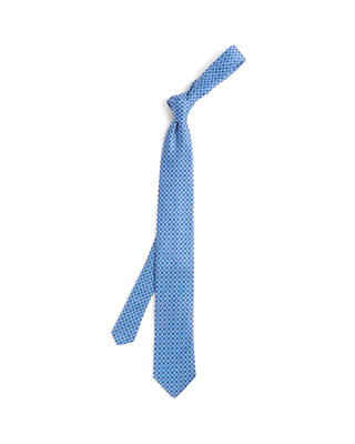 Eton Geometric Woven Silk Tie 203