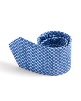 Eton Geometric Woven Silk Tie 251