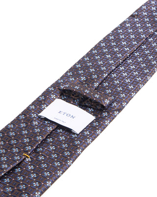 Eton Floral Medallion Woven Silk Tie 232