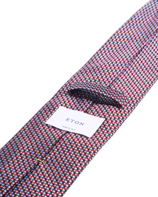 Eton Geometric Woven Silk Tie 243