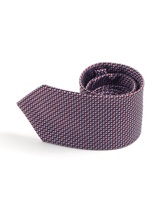 Eton Geometric Woven Silk Tie 245